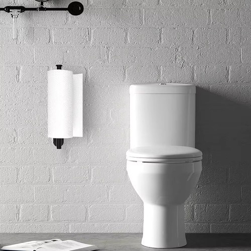 Adhesive Toilet Paper Holder Stainless Steel Wall Mount Kitchen Roll Towel Rack Napkin Dispenser Absorbent Stand Tissue Hanger